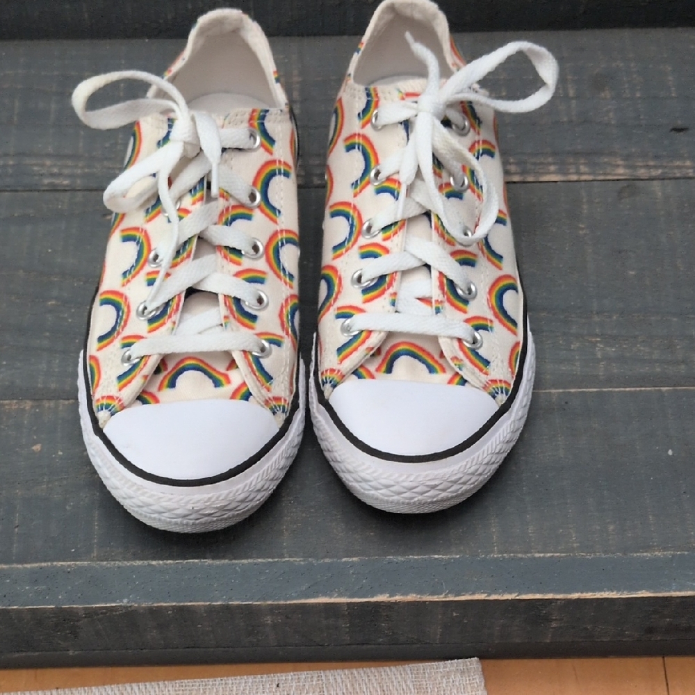 Converse Kids Sneakers with Rainbow Design